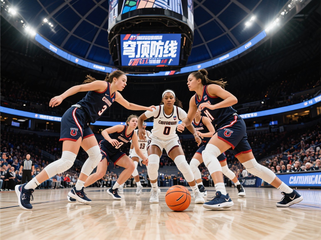 康涅狄格女篮力克南加大 强势挺进NCAA四强 此外,康涅狄格的防守布局常被球迷称为“穹