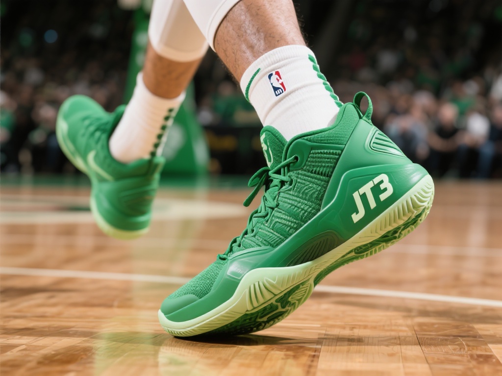 【球鞋特写】塔图姆绿色JT3闪耀赛场狂砍25分14板